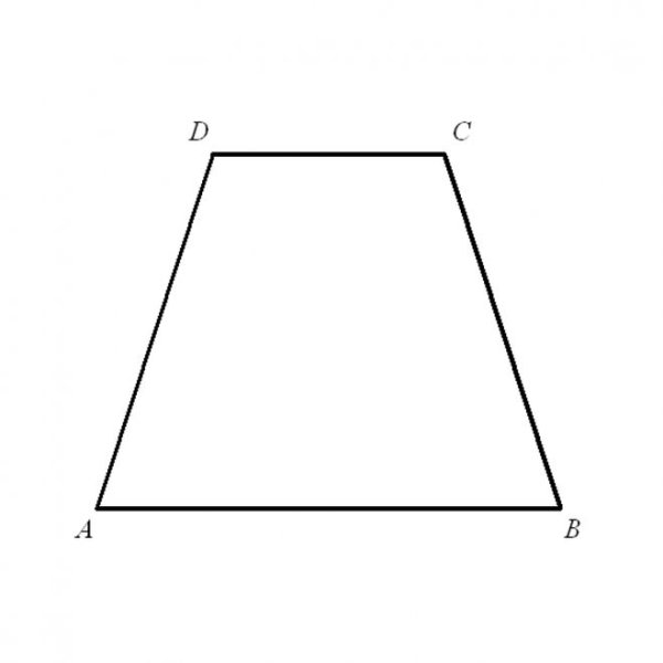 Трапеция трафарет