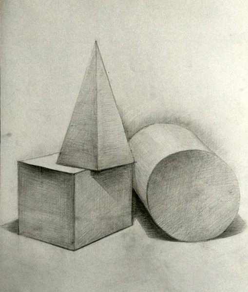 Композиция из геометрических фигур