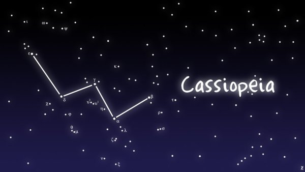Созвездие Кассиопея и астеризм