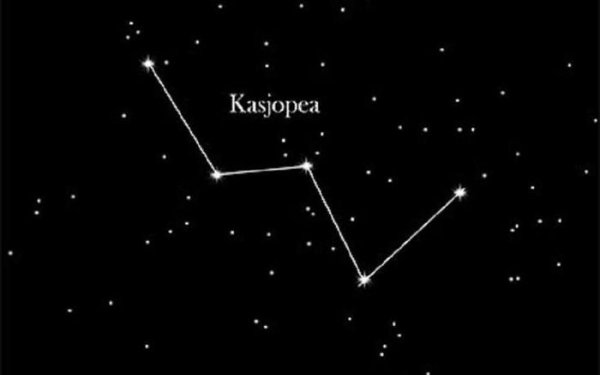 Созвездие Кассиопеи схема
