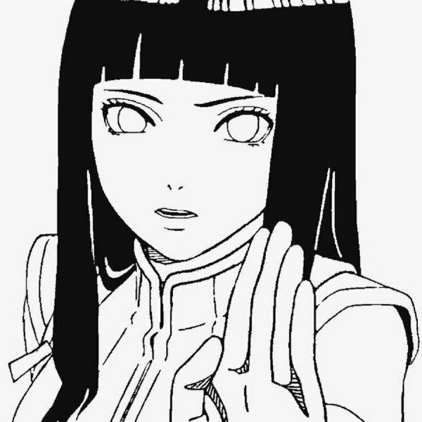 Хината Хьюга для срисовки