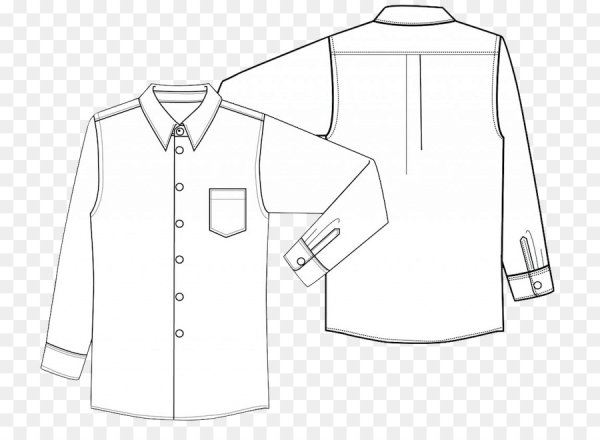 Эскиз рубашки женской