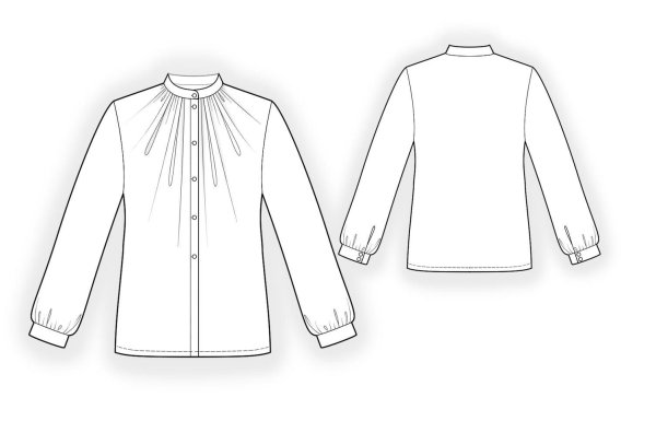 Технический эскиз рубашки