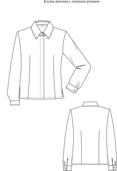 Эскиз рубашки мужской