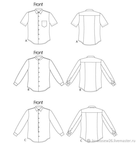 Моделирование рубашки женской
