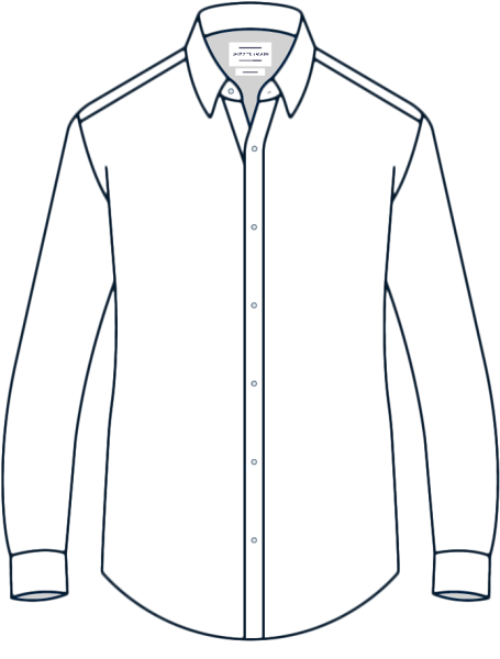 Технический эскиз рубашки женской