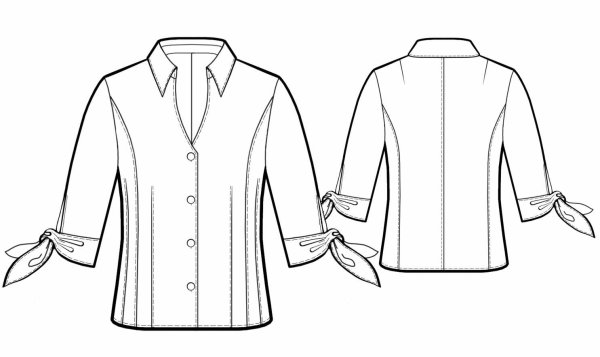 Рубашка детская эскиз