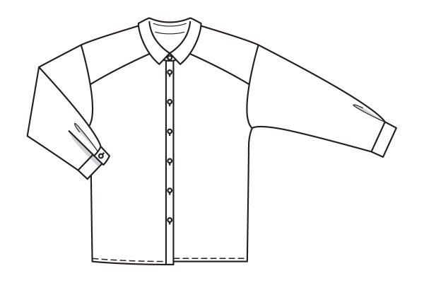 Эскиз блузки женской