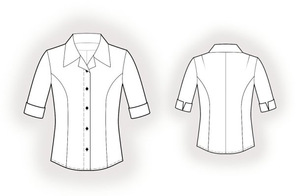 Технический эскиз блузки