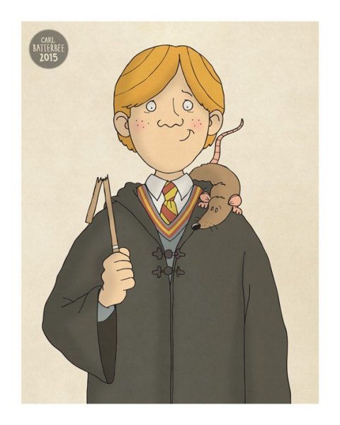 Стикеры Гарри Поттер Рон Уизли