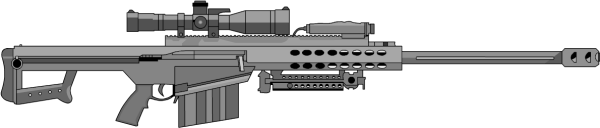 Чертёж винтовки Баррет 82