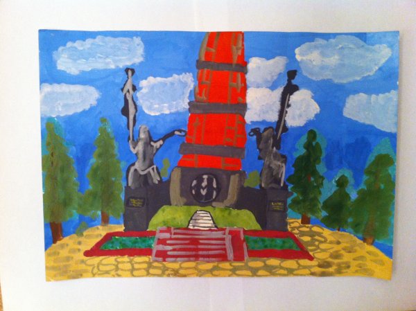 Монумент дружбы Уфа рисунок