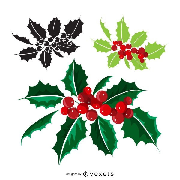 Омела рисунок легкий