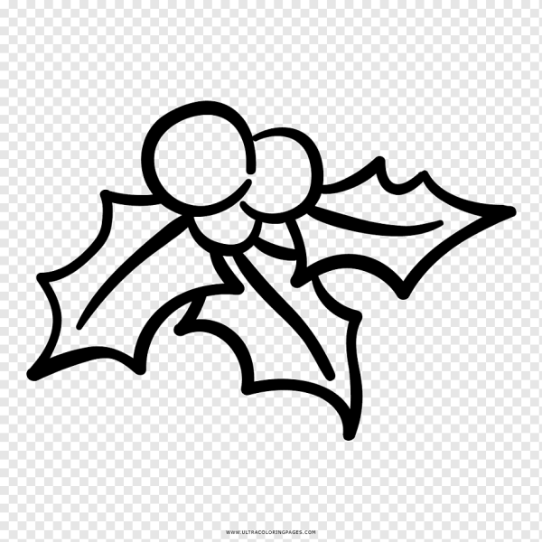 Как нарисовать омелу