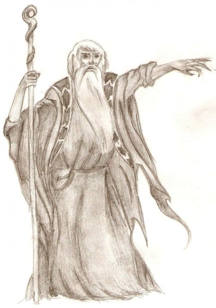 Нарисовать колдуна