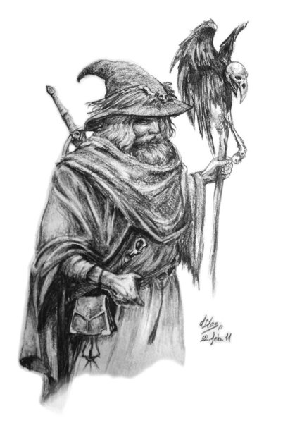 Маг набросок