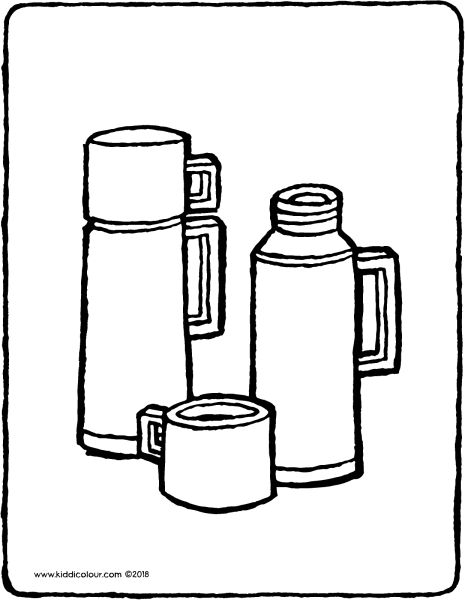 Нарисовать термос