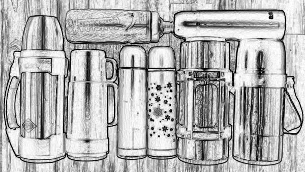 Нарисовать термос