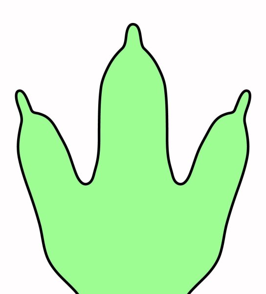 Следы динозавров для детей