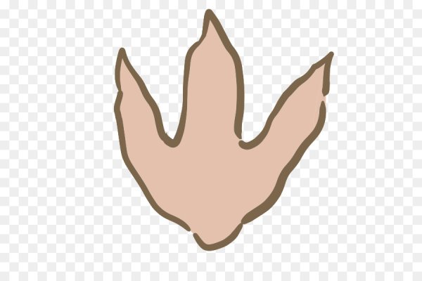 Следы динозавра трафарет