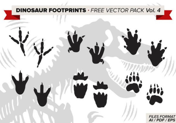 Отпечаток лапы динозавра