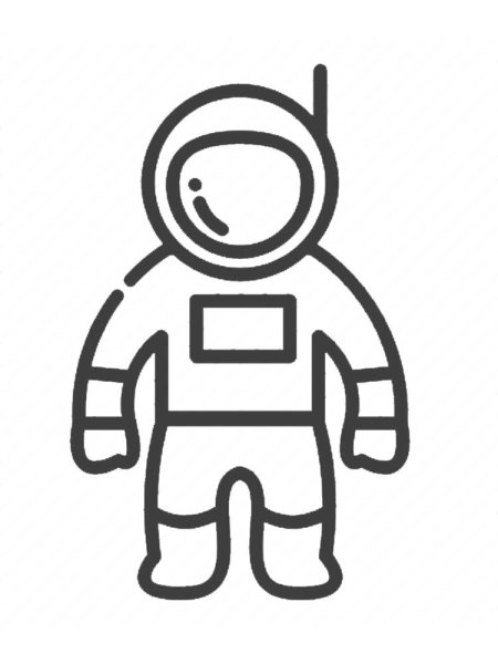 Космонавт силуэт