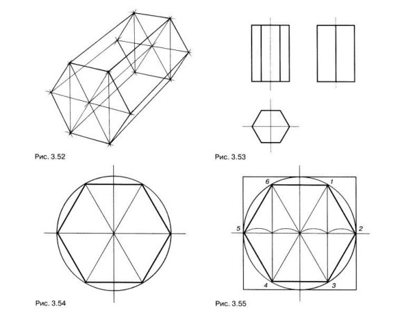Трафарет Гексагон для пэчворка