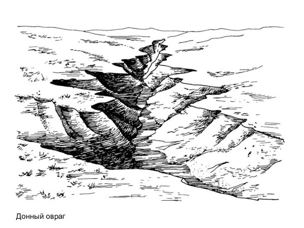 Овраг раскраска