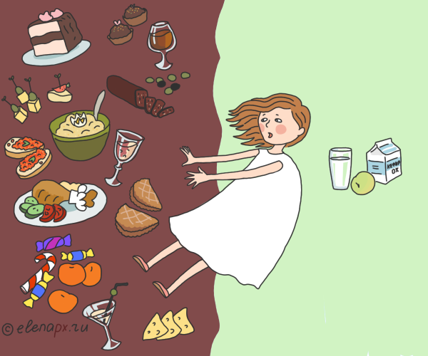 Думает о еде