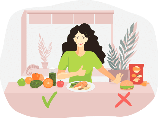 Диета иллюстрация вектор