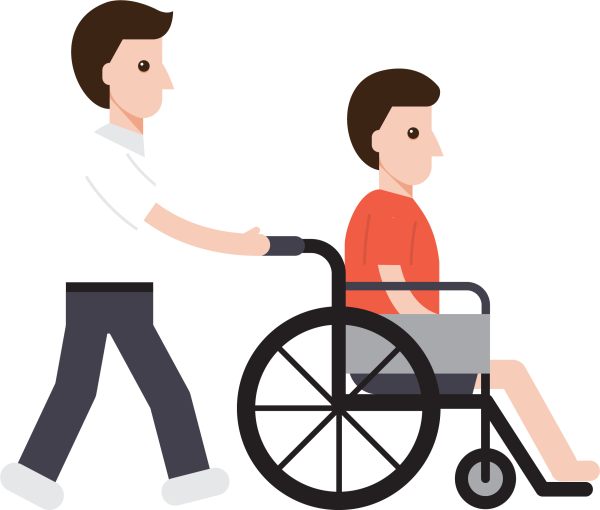 Инвалид иллюстрация