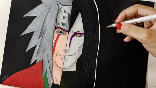 Орочимару карандашом