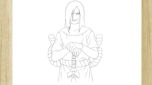 Раскраски Наруто Орочимару