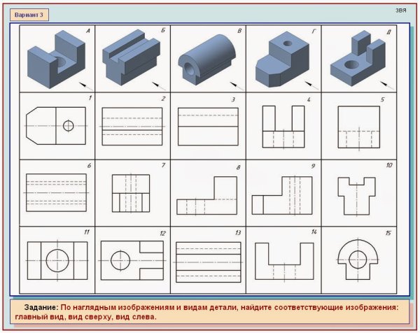 Карточки-задания по черчению Василенко Жукова