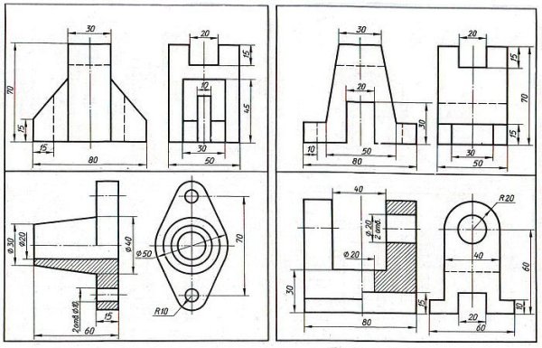 Проекционный чертеж Инженерная Графика