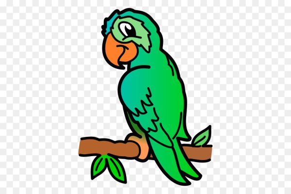 Попугаи мультяшные милые