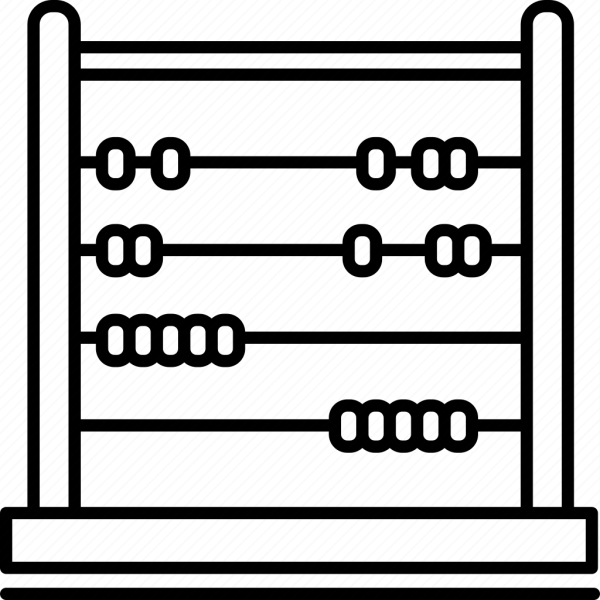 Счёты деревянные вектор