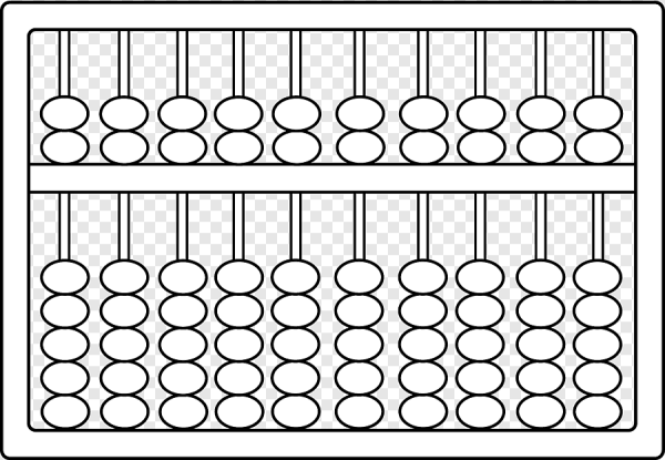 Абакус черно белый