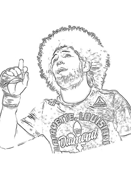 Рисунок Хабиба Нурмагомедова