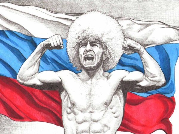 Рисунок Хабиба Нурмагомедова