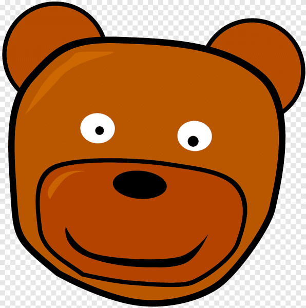 Лицо медведя раскраска