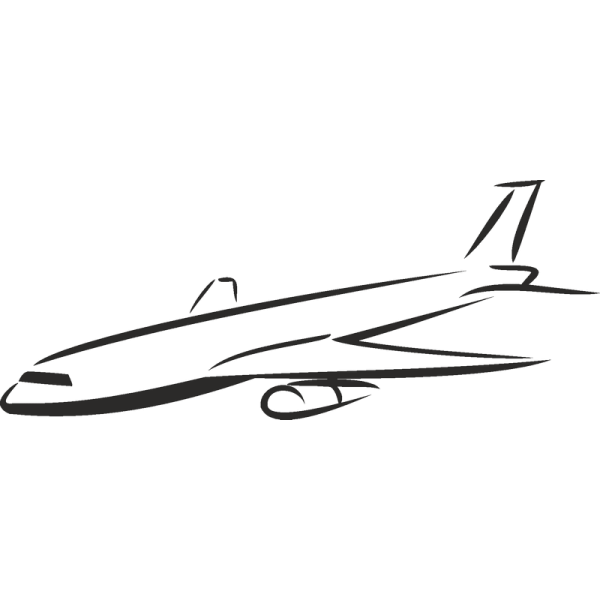 Наклейка - самолет