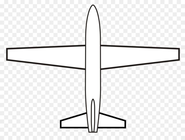 Самолет схематично
