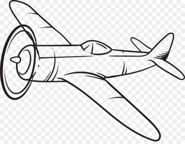 Самолет схематично