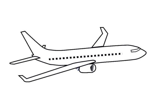 Нарисовать самолет
