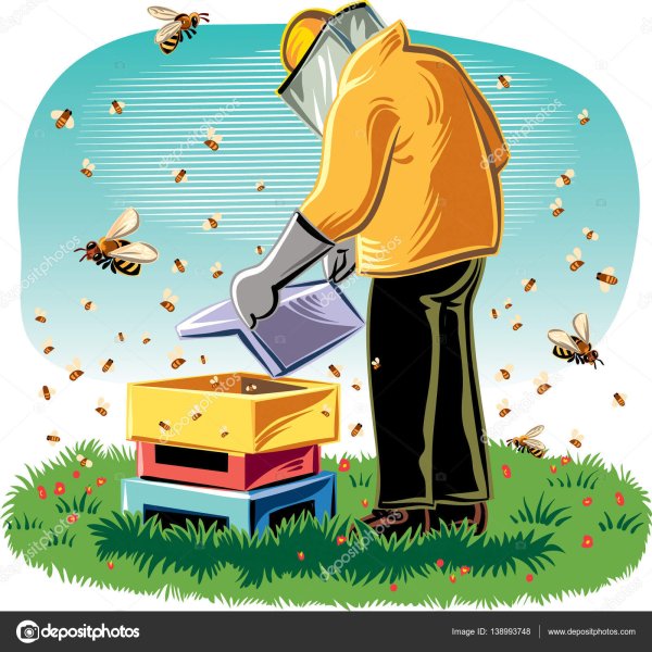 Рисунок на тему Пчеловодство