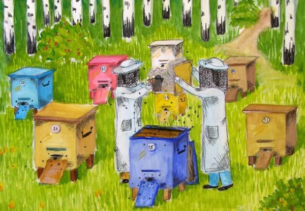 Пчеловод мультяшный