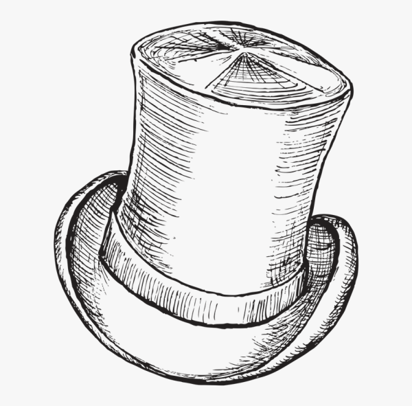 Рисование шляпа цилиндр