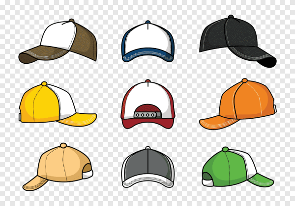 Кепка сбоку макет вектор