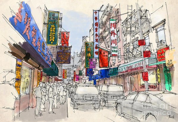 Нью Йорк зарисовка